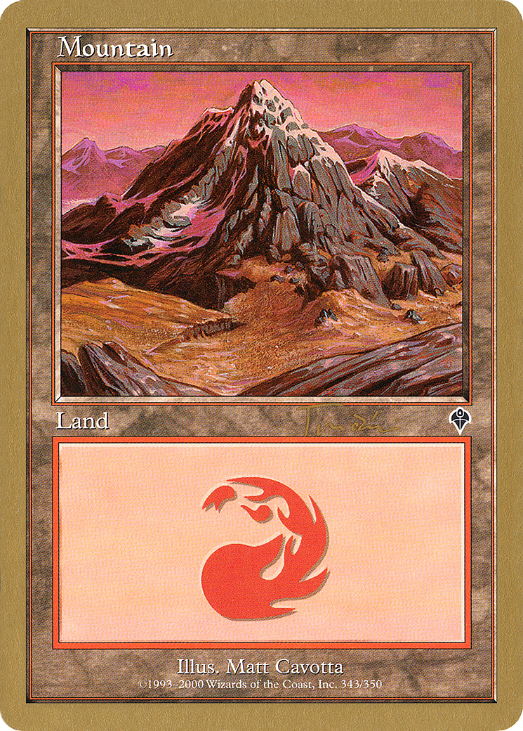 Image of Mountain (343) - 2001 Jan Tomcani (MMQ) (WCD-) - World Championship Decks 2001