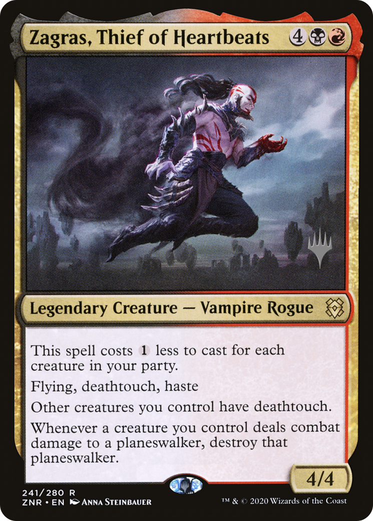 Image of Zagras, Thief of Heartbeats (PPZNR-241P) - Zendikar Rising Promos