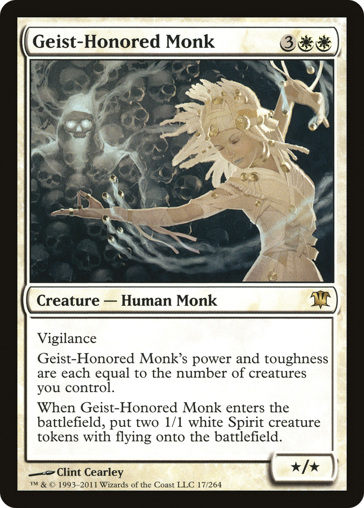 Image of Geist-Honored Monk (ISD-017) - Innistrad
