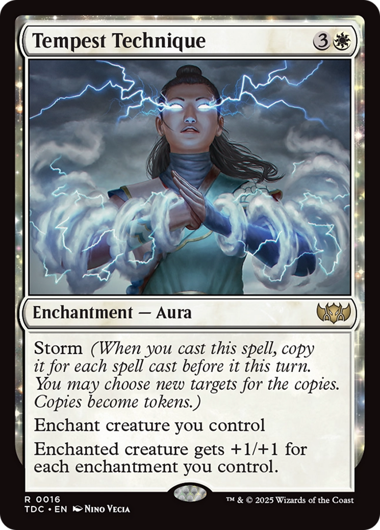 Image of Tempest Technique (TDC-016) - Commander: Tarkir: Dragonstorm: (enchantment)