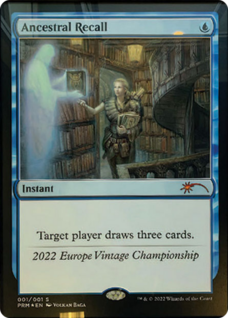 Image of Ancestral Recall (OVNT-2022C) - Vintage Championship