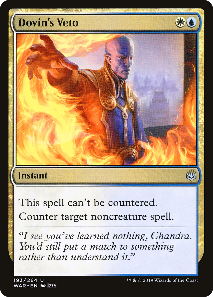 Image of Dovin's Veto (WAR-193) - War of the Spark Foil