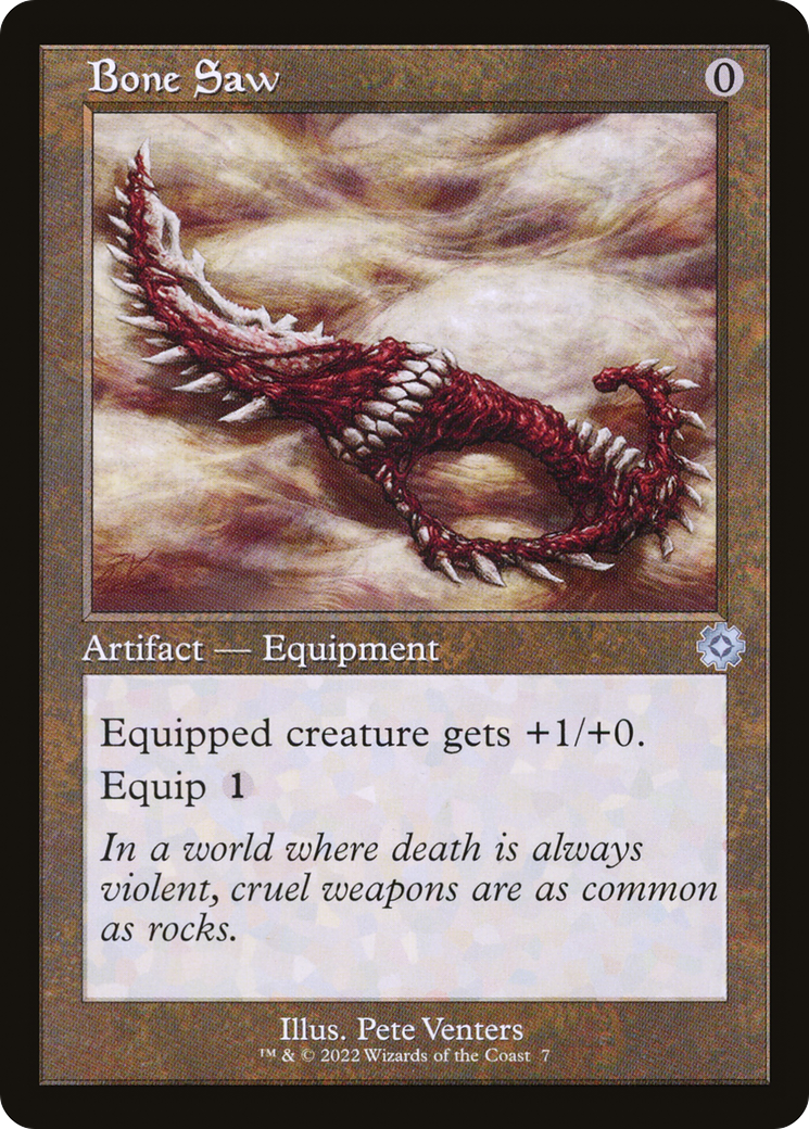 Image of Bone Saw (BRR-007) - The Brothers' War Retro Artifacts Foil