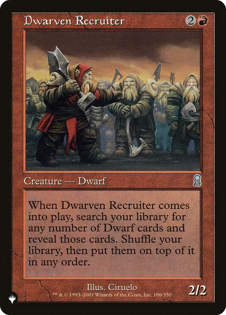 Image of Dwarven Recruiter (LIST-ODY-186) - The List