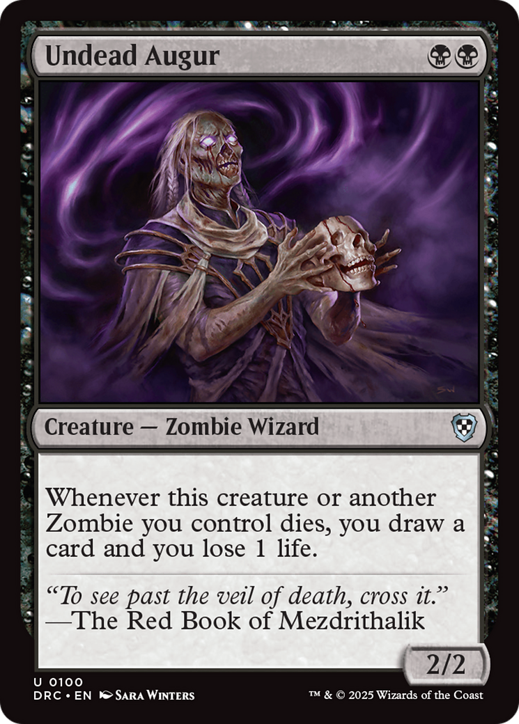 Image of Undead Augur (DRC-100) - Commander: Aetherdrift