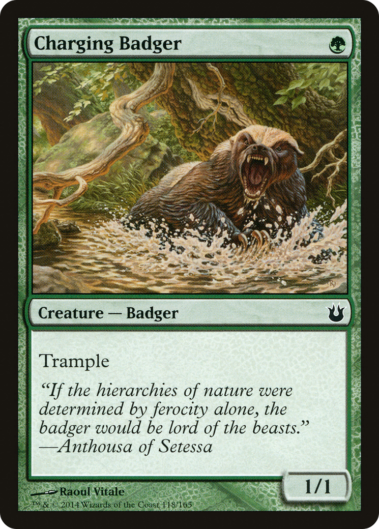 Image of Charging Badger (BNG-118) - Born of the Gods