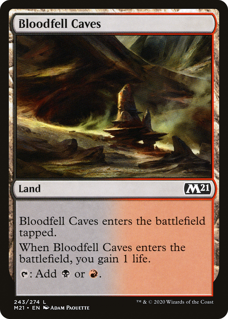 Image of Bloodfell Caves (M21-243) - Core Set 2021 Foil