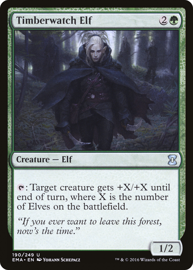 Image of Timberwatch Elf (EMA-190) - Eternal Masters Foil