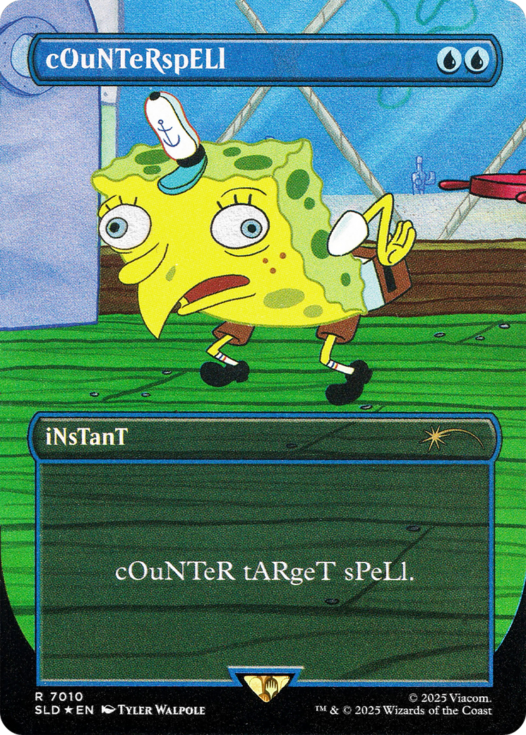 Image of Counterspell (SLD-7010) - Secret Lair Drop (Borderless) Foil