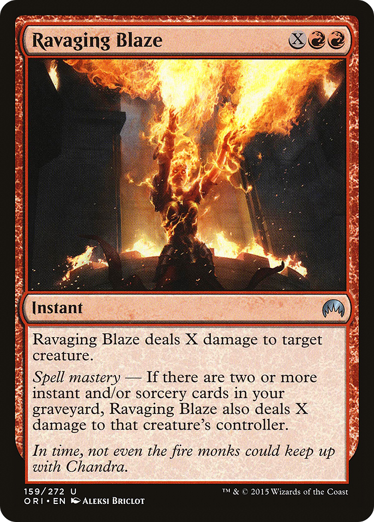 Image of Ravaging Blaze (ORI-159) - Magic Origins