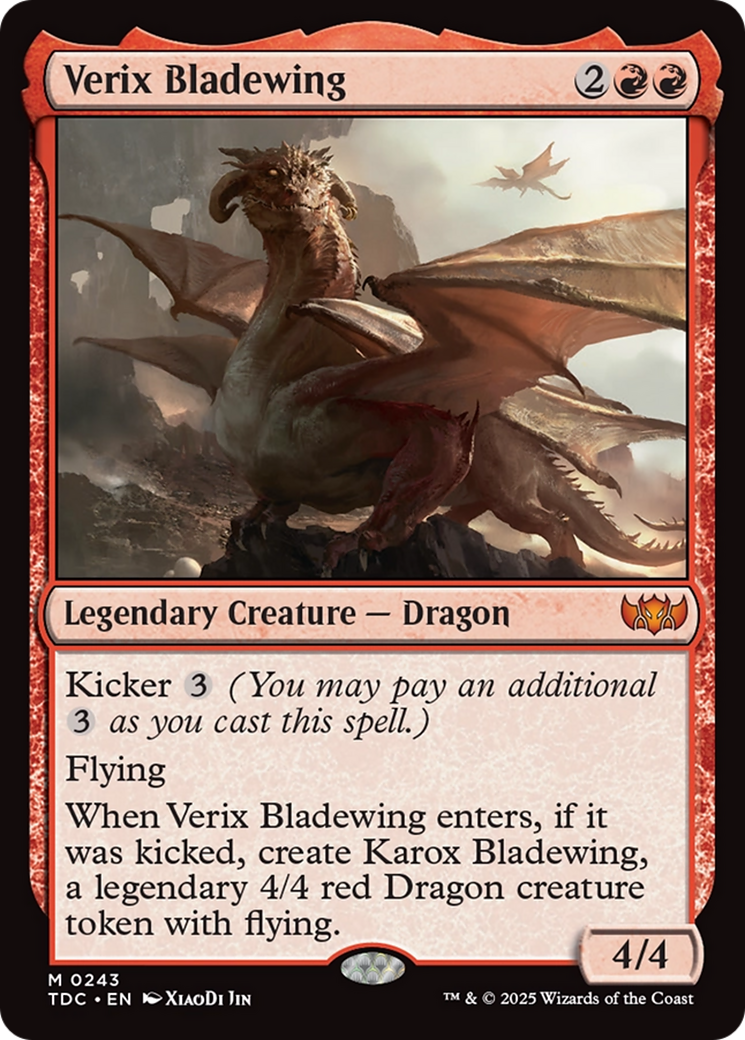 Image of Verix Bladewing (TDC-243) - Commander: Tarkir: Dragonstorm