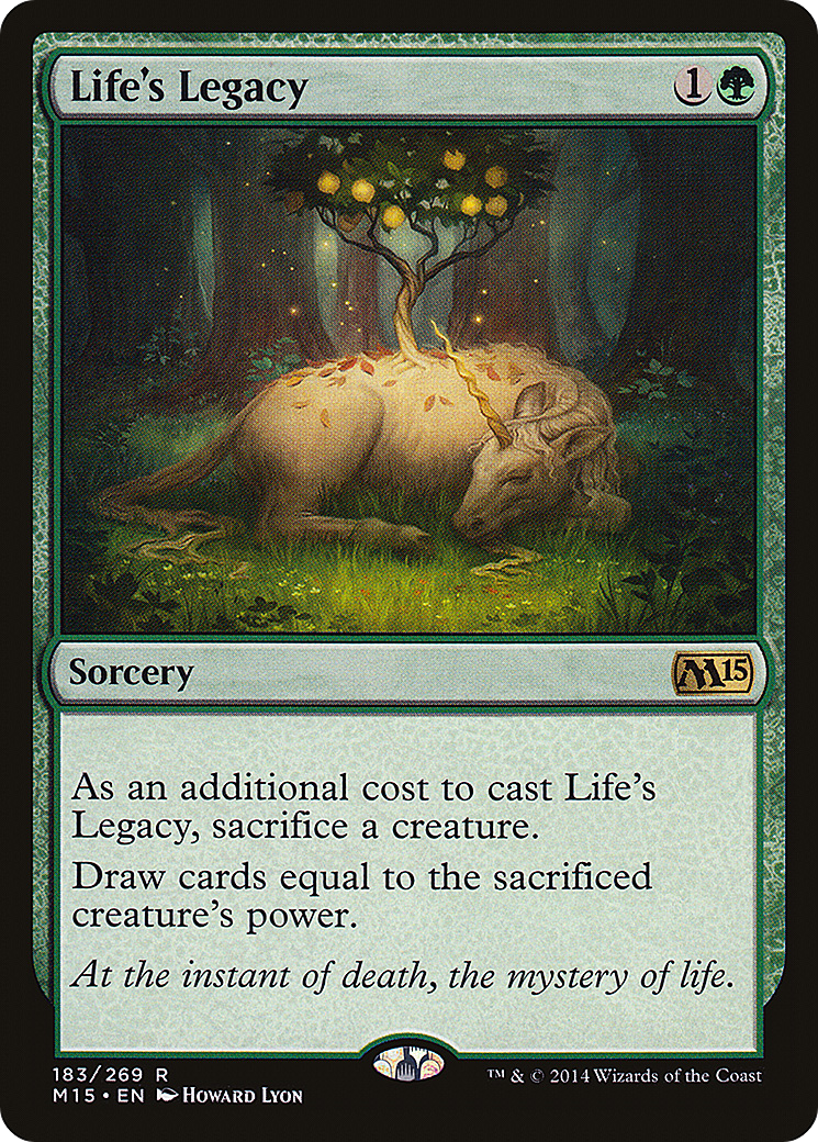 Image of Life's Legacy (M15-183) - Magic 2015