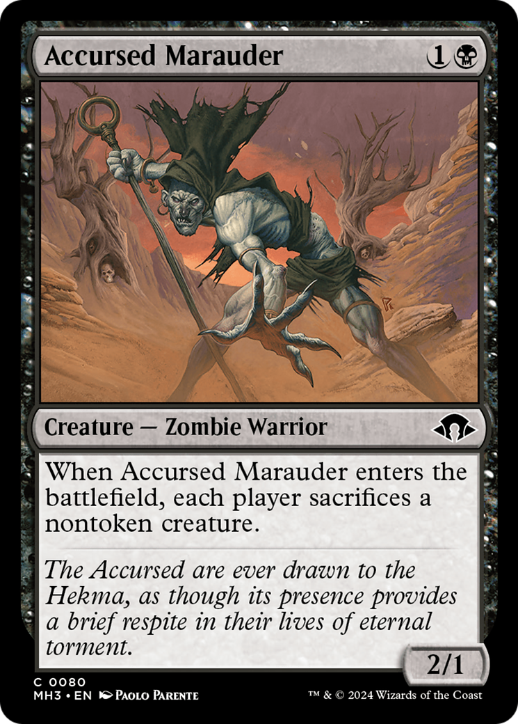 Image of Accursed Marauder (MH3-080) - Modern Horizons 3 Foil