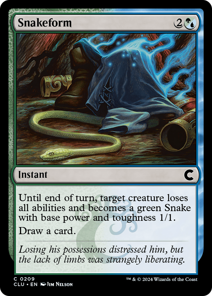 Image of Snakeform (CLU-209) - Ravnica: Clue Edition