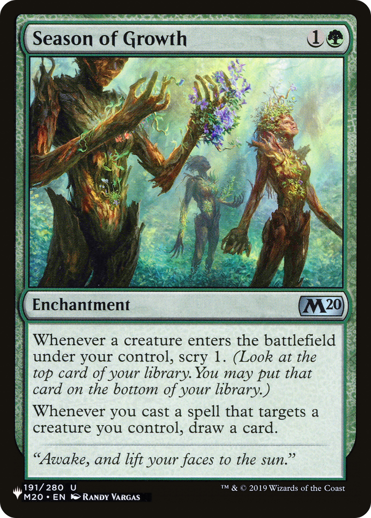 Image of Season of Growth (LIST-M20-191) - The List