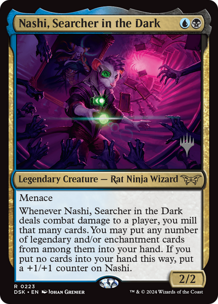 Image of Nashi, Searcher in the Dark (PPDSK-223) - Duskmourn: House of Horror Promos Foil
