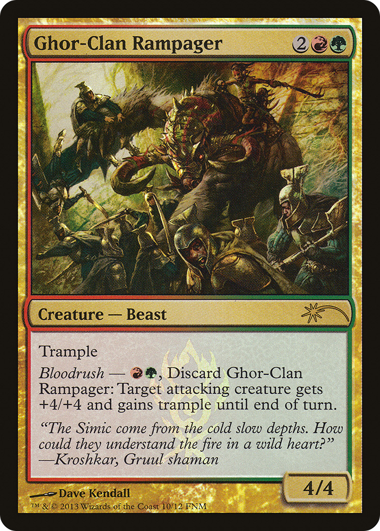 Image of Ghor-Clan Rampager (FNM-010) - Friday Night Magic 2013 Foil