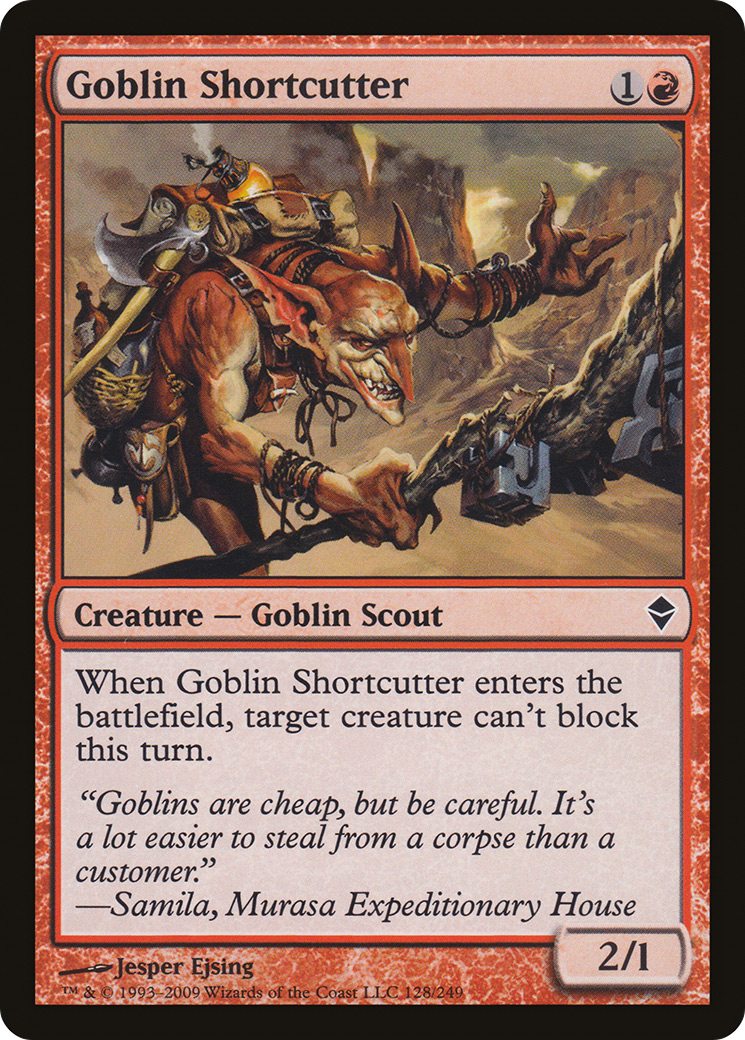 Image of Goblin Shortcutter (ZEN-128) - Zendikar Foil