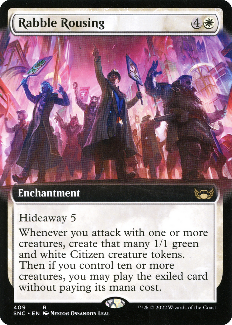 Image of Rabble Rousing (Extended Art) (SNC-409) - Streets of New Capenna: (Extended Art) Foil