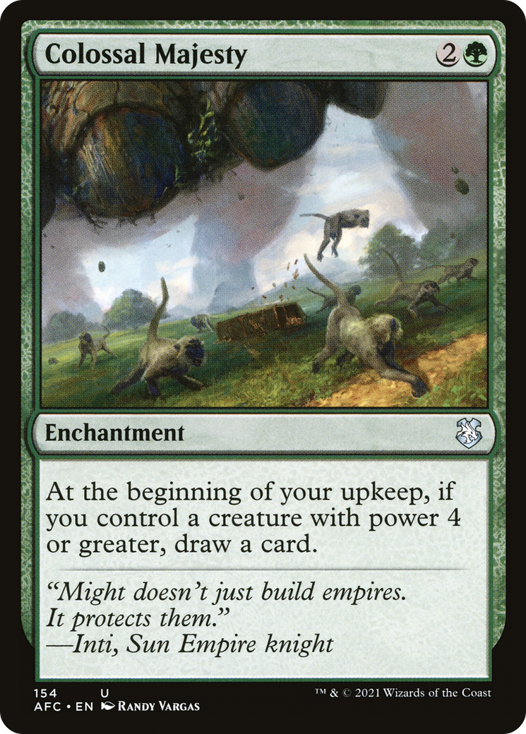 Image of Colossal Majesty (AFC-154) - Forgotten Realms Commander