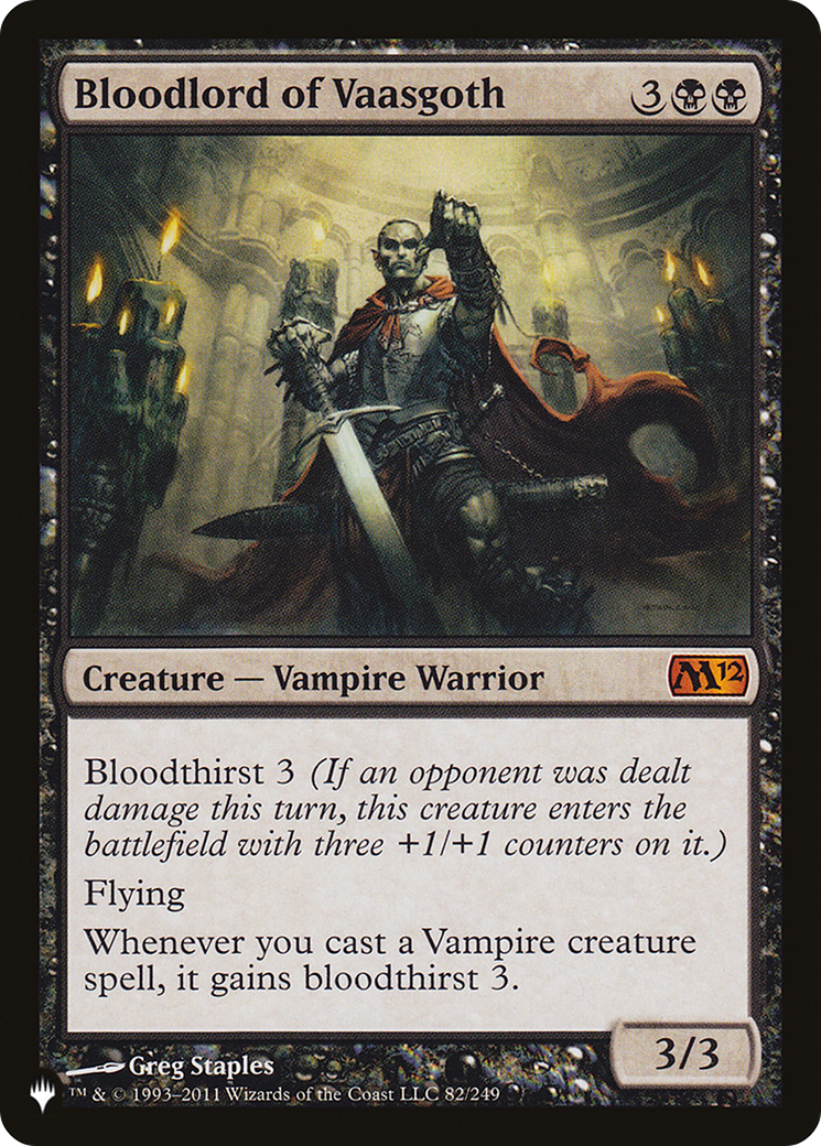 Image of Bloodlord of Vaasgoth (LIST-M12-82) - The List