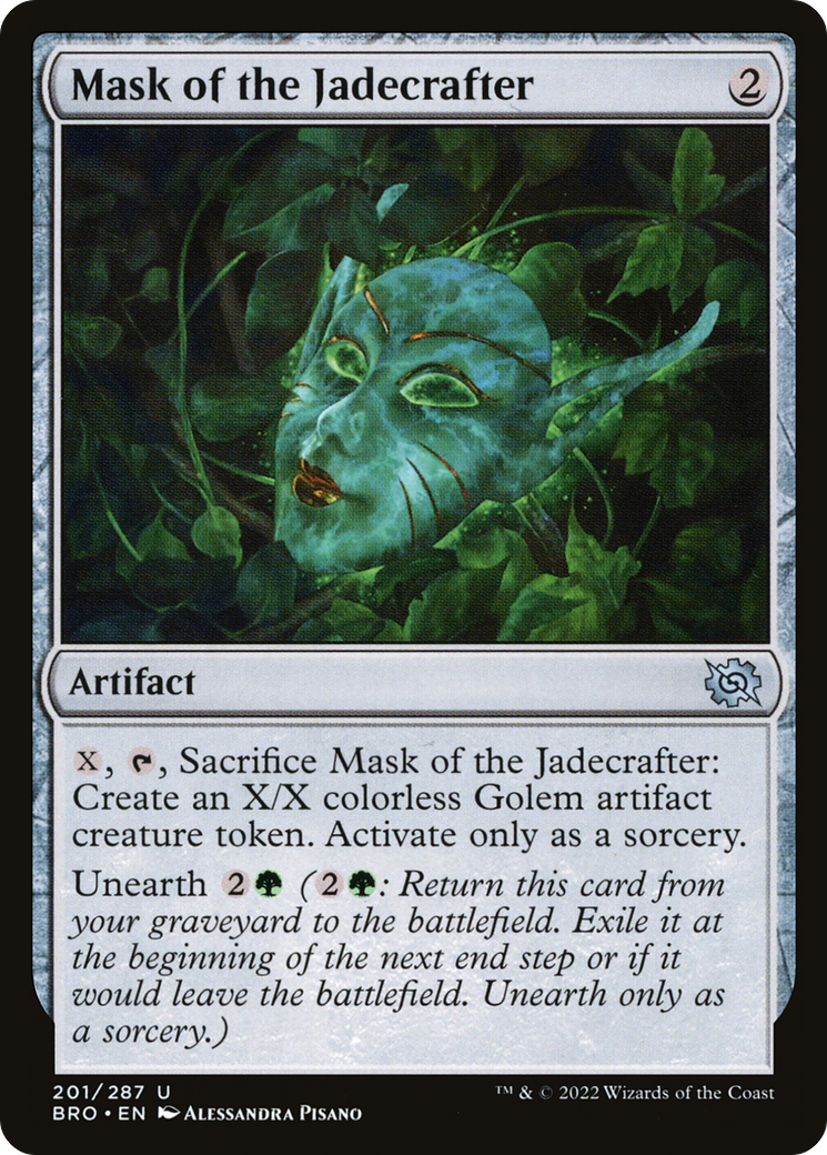 Image of Mask of the Jadecrafter (BRO-201) - The Brothers' War