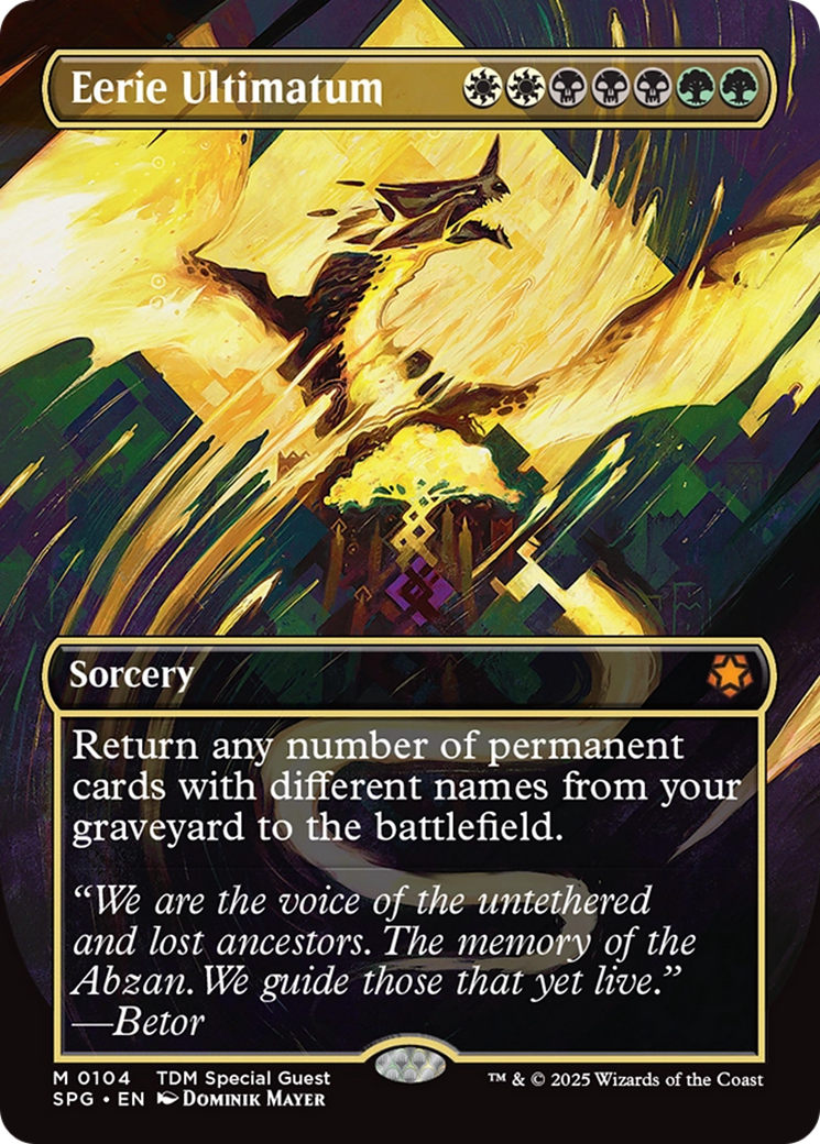 Image of Eerie Ultimatum (Borderless) (SPG-104) - Special Guests (Borderless) Foil