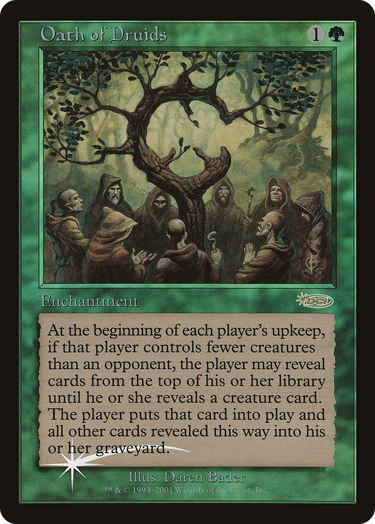 Image of Oath of Druids (JDG-002) - Judge Gift Cards 2001 Foil