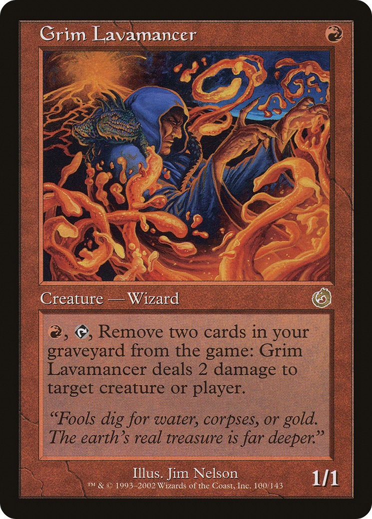 Image of Grim Lavamancer (TOR-100) - Torment Foil
