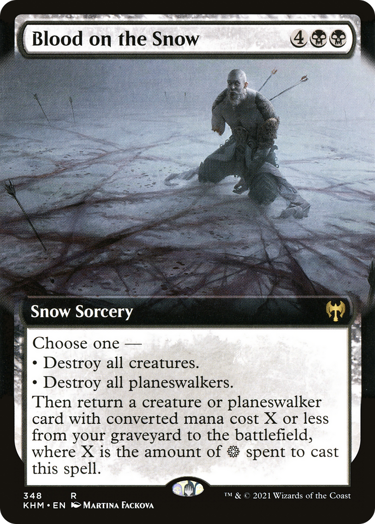 Image of Blood on the Snow (Extended Art) (KHM-348) - Kaldheim: (Extended Art, snow) Foil
