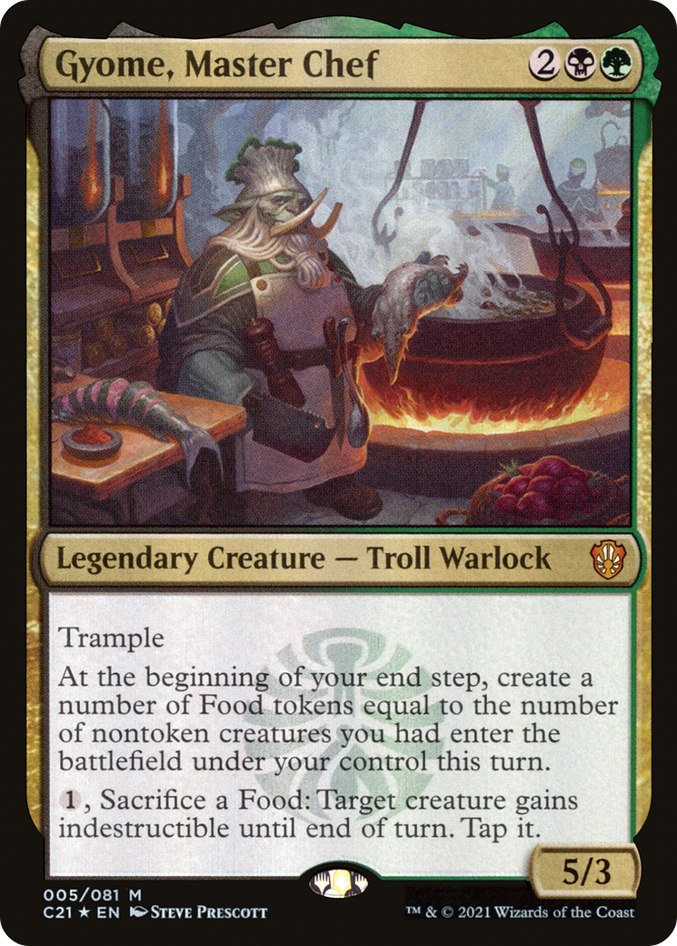 Image of Gyome, Master Chef (C21-005) - Commander 2021 Foil