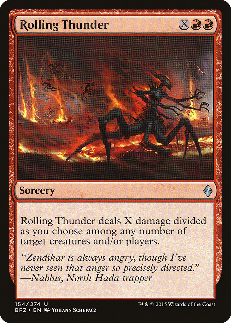 Image of Rolling Thunder (BFZ-154) - Battle for Zendikar Foil