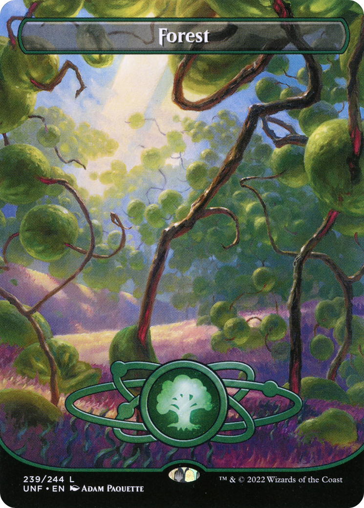 Image of Forest (239) (Borderless) (UNF-239) - Unfinity (Borderless) Foil