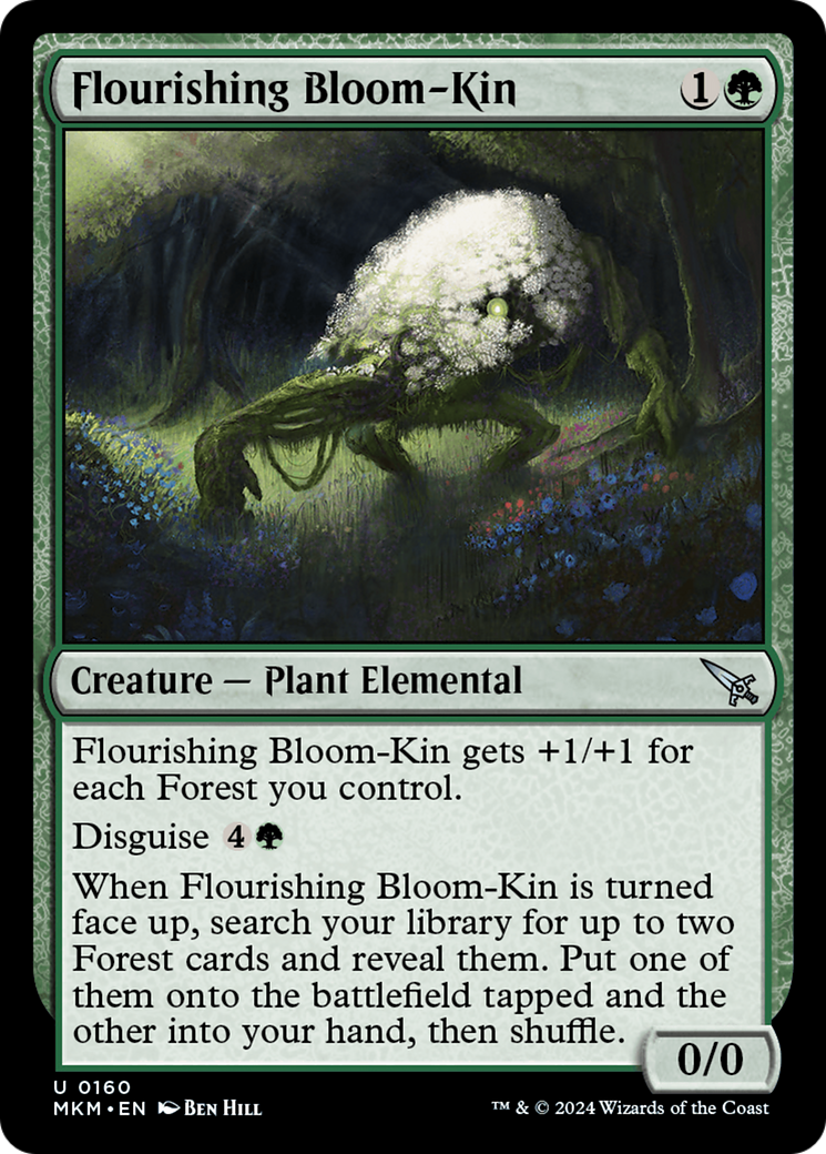 Image of Flourishing Bloom-Kin (MKM-160) - Murders at Karlov Manor Foil