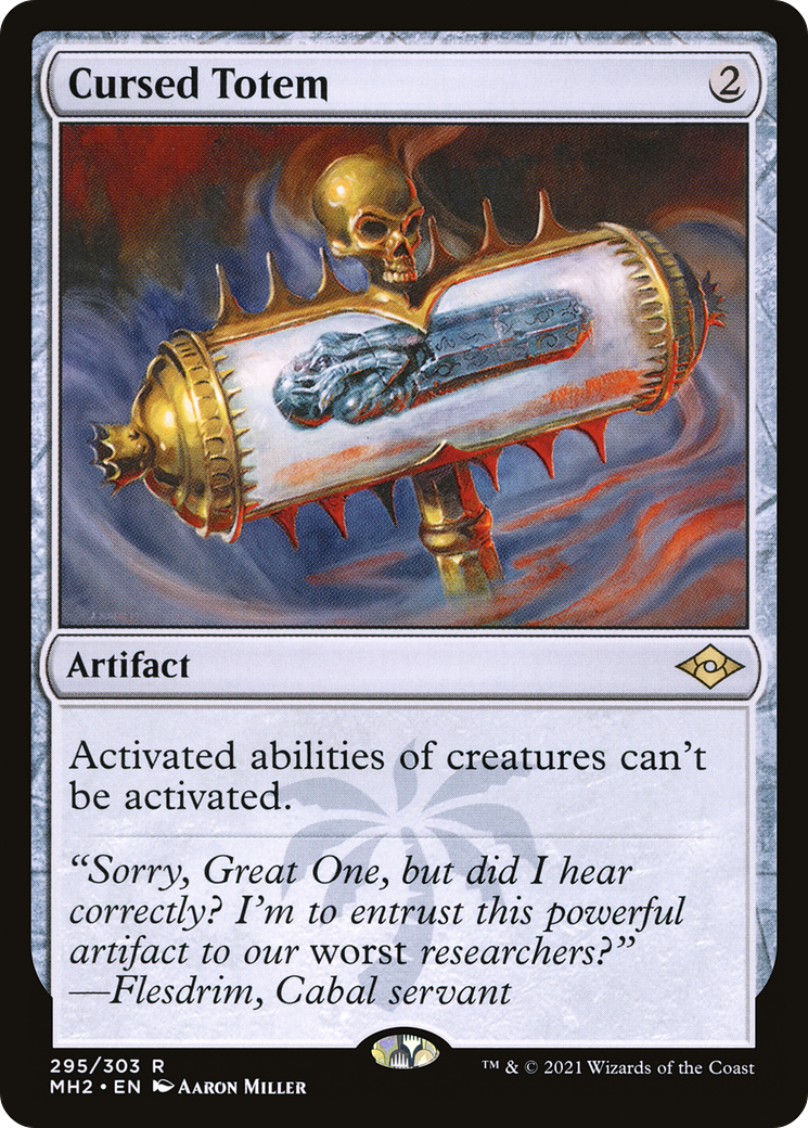 Image of Cursed Totem (MH2-295) - Modern Horizons 2 Foil