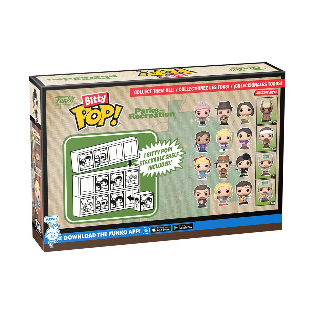 Image of Parks and Recreation Leslie the Riveter Funko Bitty Pop! Mini-Figure 4-Pack