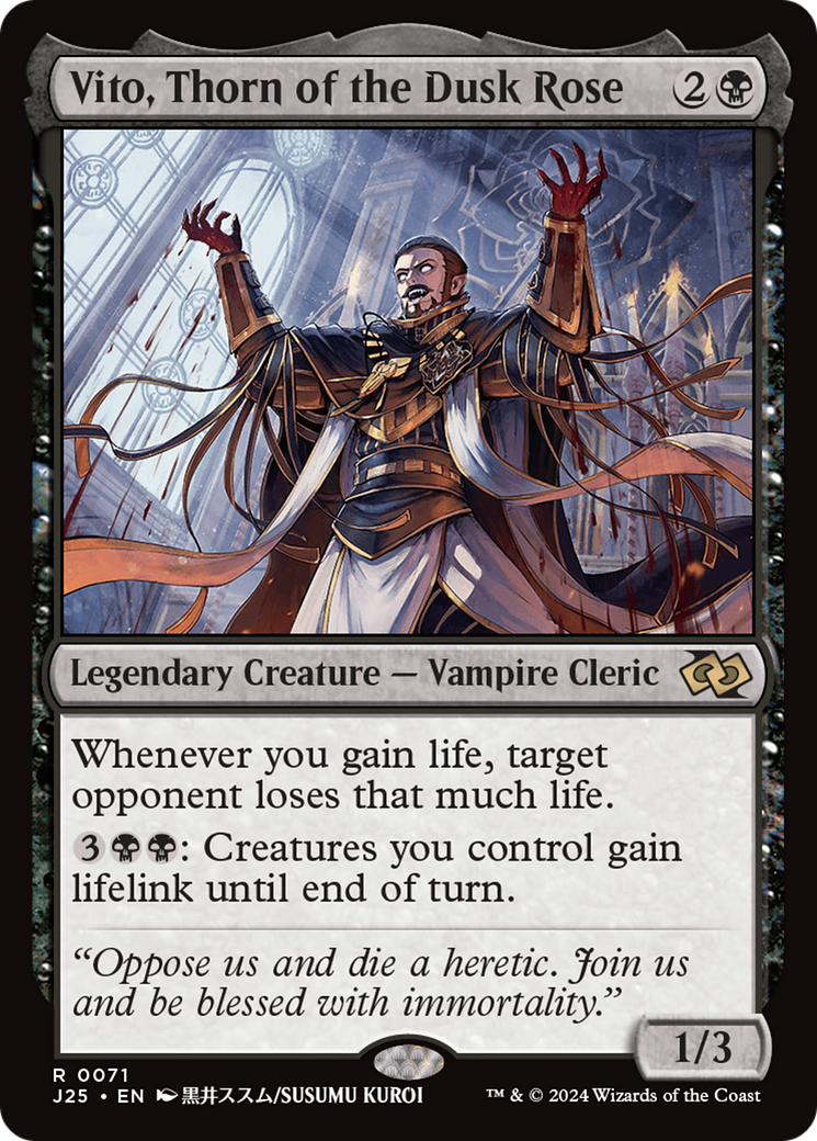 Image of Vito, Thorn of the Dusk Rose (Anime) (J25-071) - Foundations Jumpstart