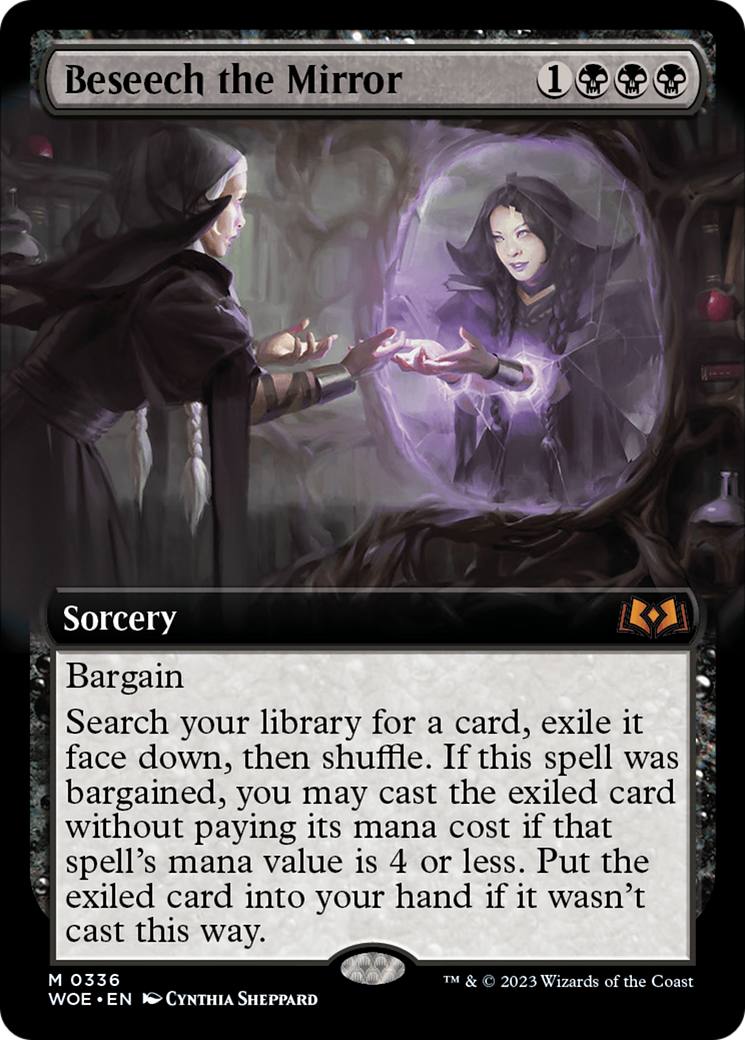 Image of Beseech the Mirror (Extended Art) (WOE-336) - Wilds of Eldraine: (Extended Art) Foil