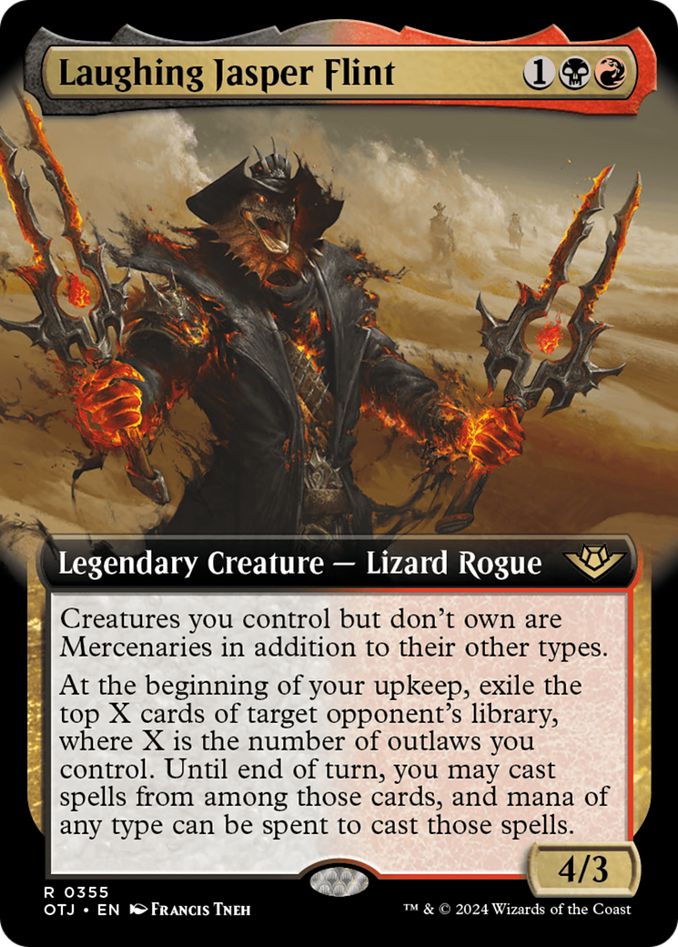 Image of Laughing Jasper Flint (Extended Art) (OTJ-355) - Outlaws of Thunder Junction: (Extended Art) Foil