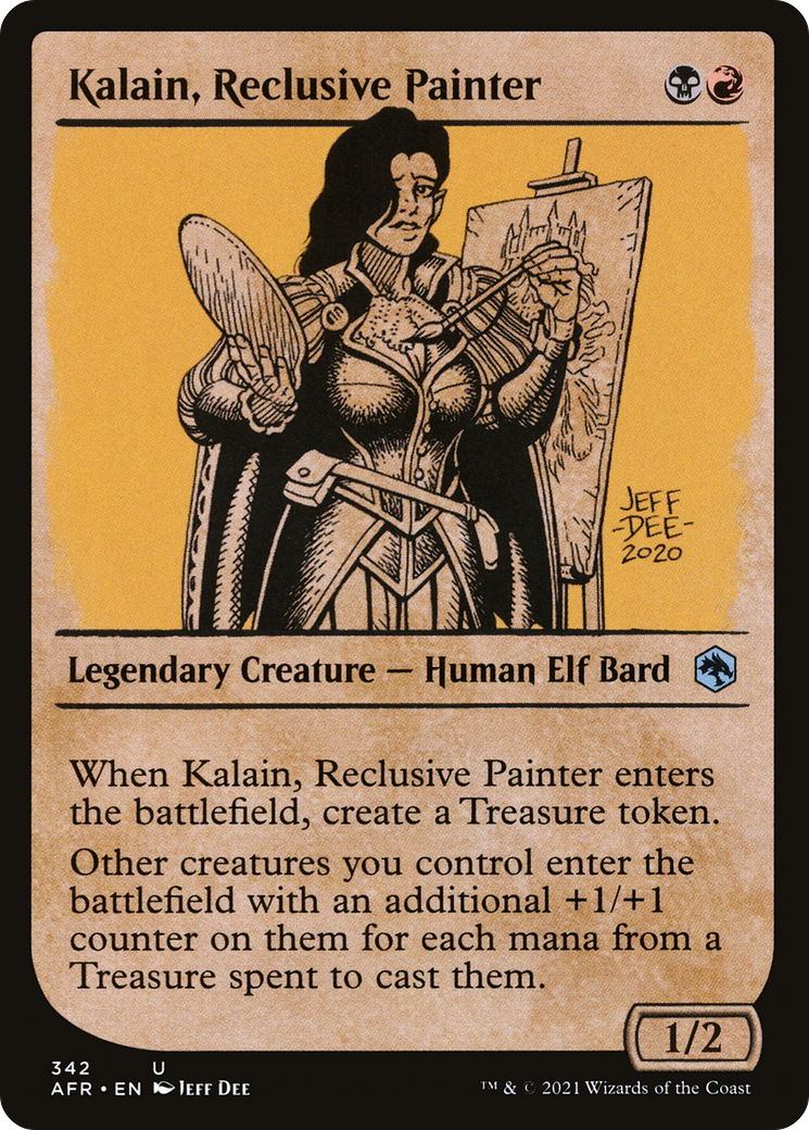 Image of Kalain, Reclusive Painter (Showcase) (AFR-342) - Adventures in the Forgotten Realms: (Showcase)