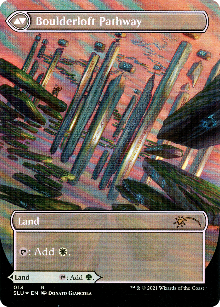 Image of Branchloft Pathway (Borderless) (SLU-013) - Secret Lair: Ultimate Edition: (Showcase) (Borderless) Foil