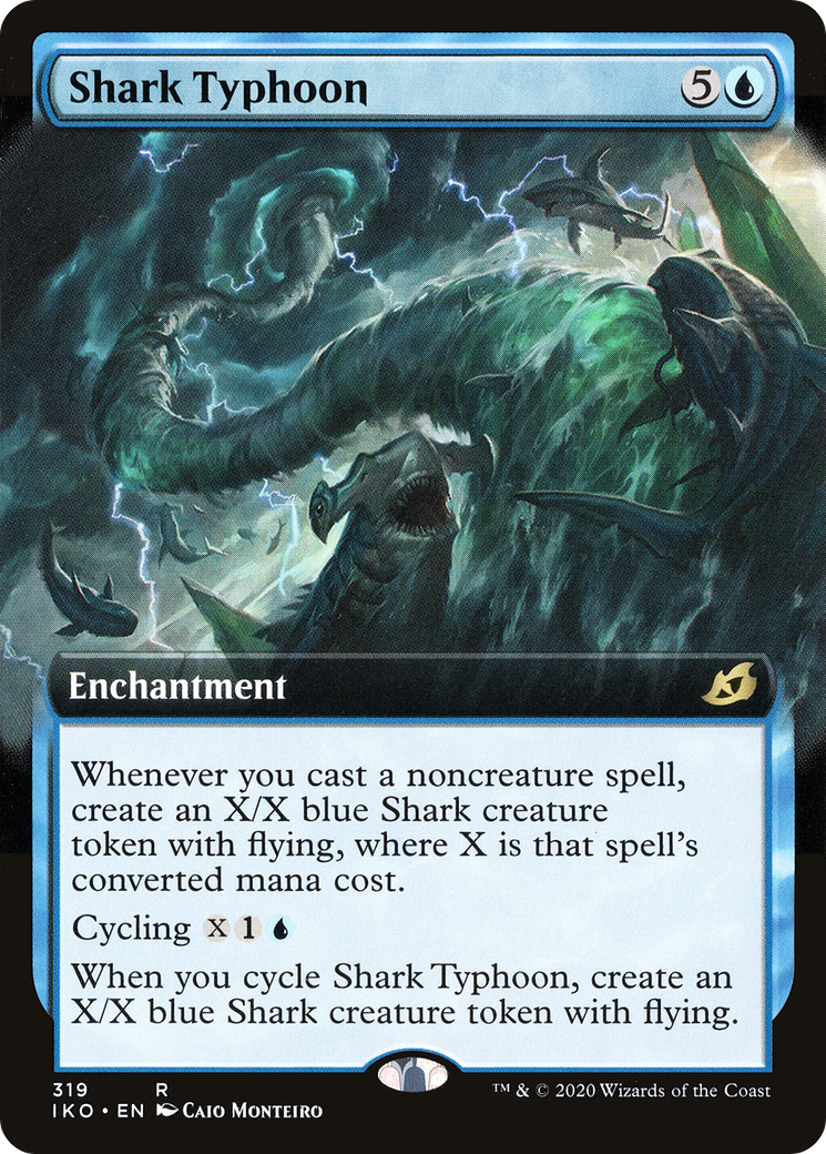 Image of Shark Typhoon (Extended Art) (IKO-319) - Ikoria: Lair of Behemoths: (Extended Art) Foil