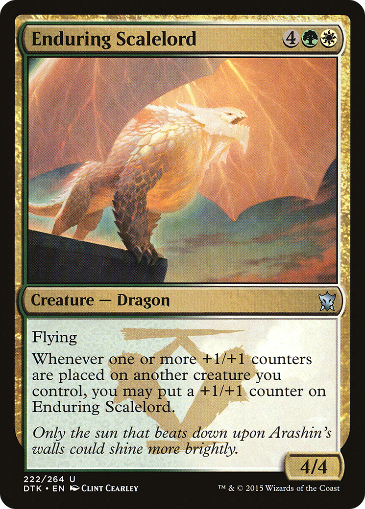 Image of Enduring Scalelord (DTK-222) - Dragons of Tarkir