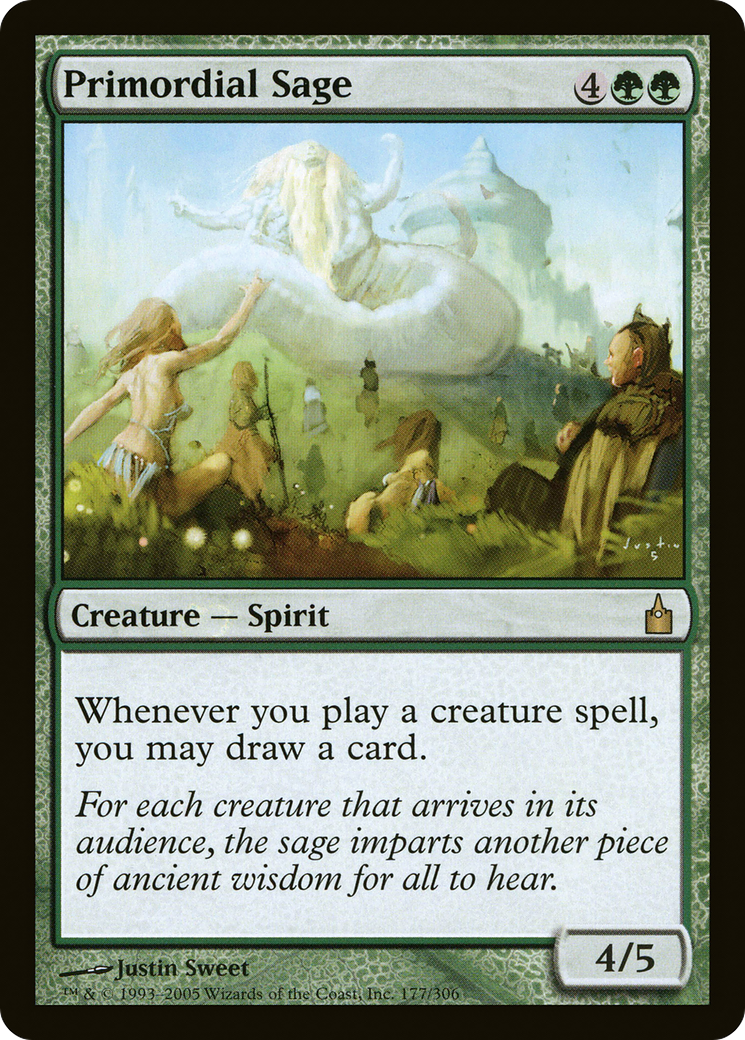 Image of Primordial Sage (RAV-177) - Ravnica: City of Guilds Foil