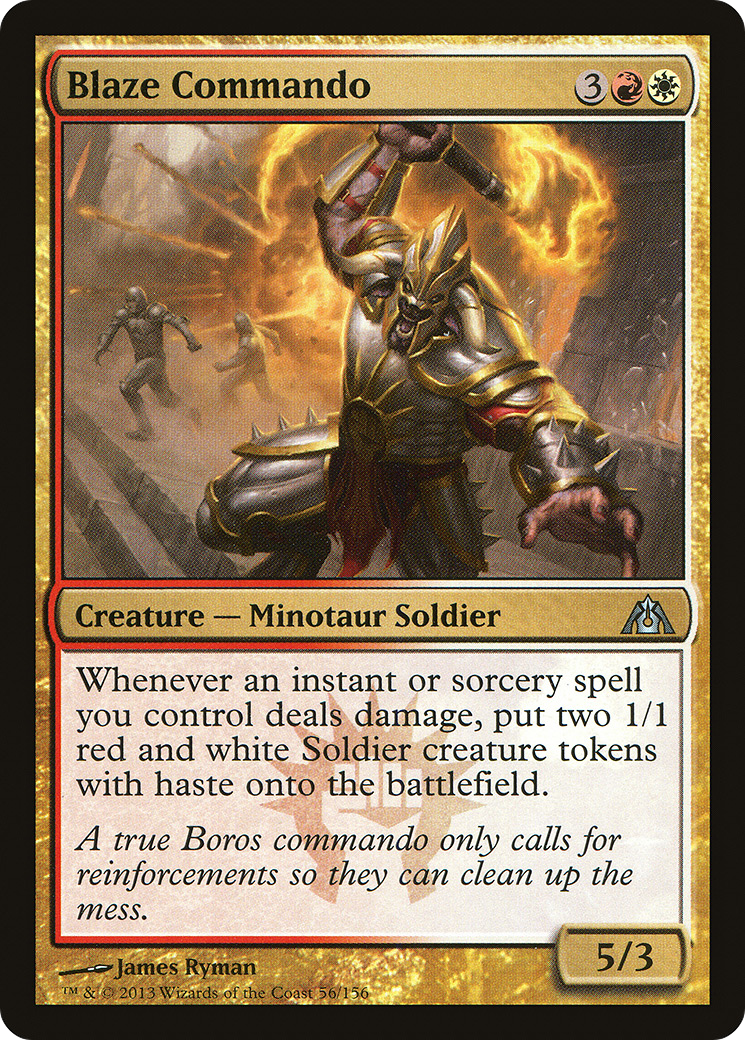 Image of Blaze Commando (DGM-056) - Dragon's Maze Foil