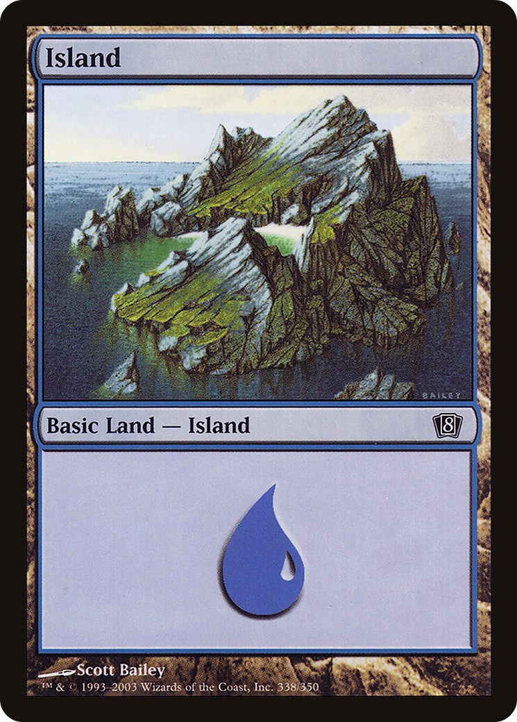 Image of Island (338) (8ED-338) - 8th Edition
