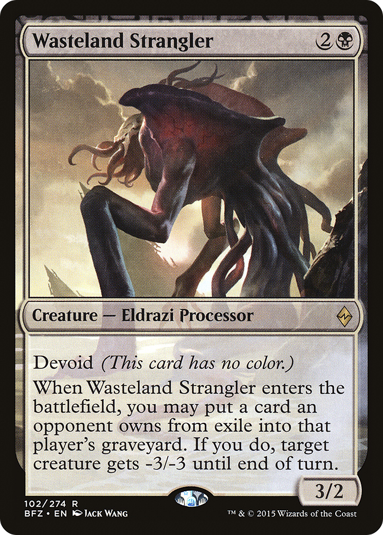 Image of Wasteland Strangler (BFZ-102) - Battle for Zendikar: (devoid) Foil