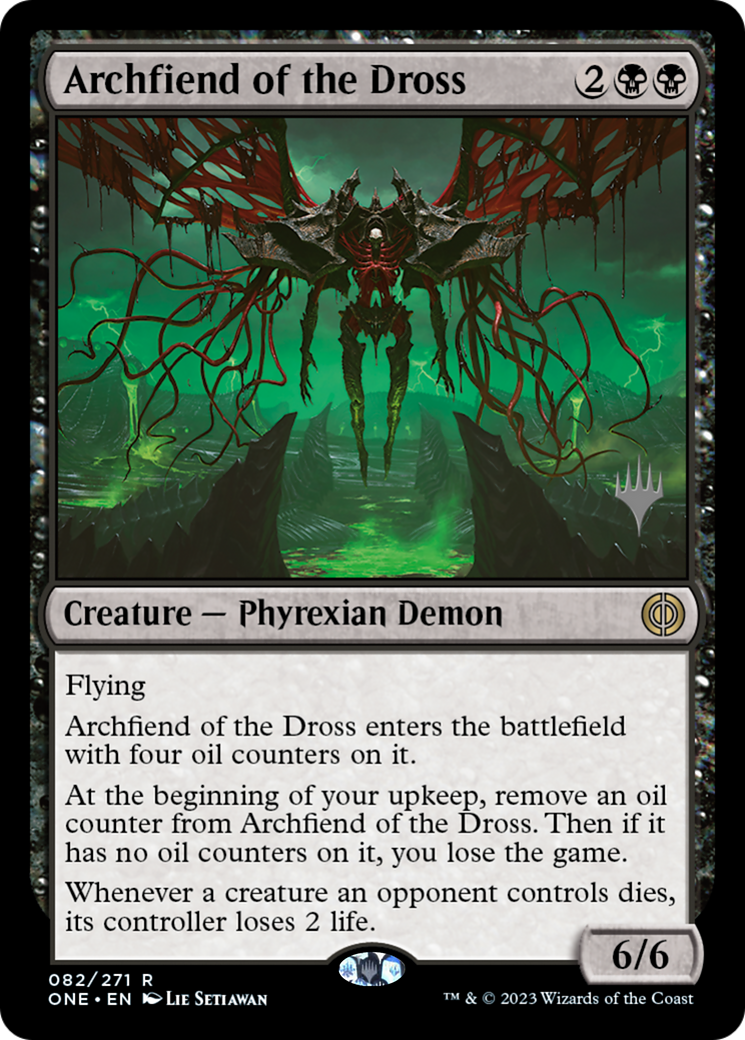 Image of Archfiend of the Dross (PPONE-082) - Phyrexia: All Will Be One Promos Foil