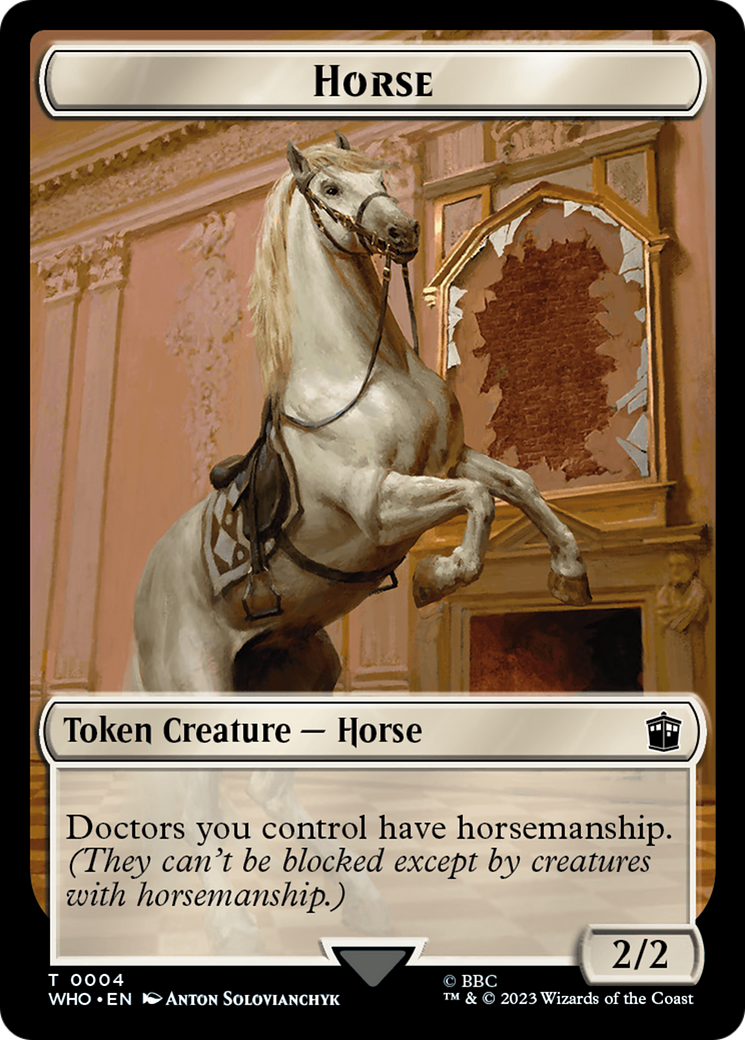Image of Horse (TWHO-004) - Doctor Who Tokens Foil