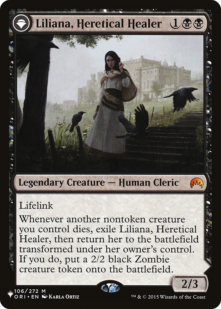 Image of Liliana, Heretical Healer (LIST-ORI-106) - The List: (originpwdfc)